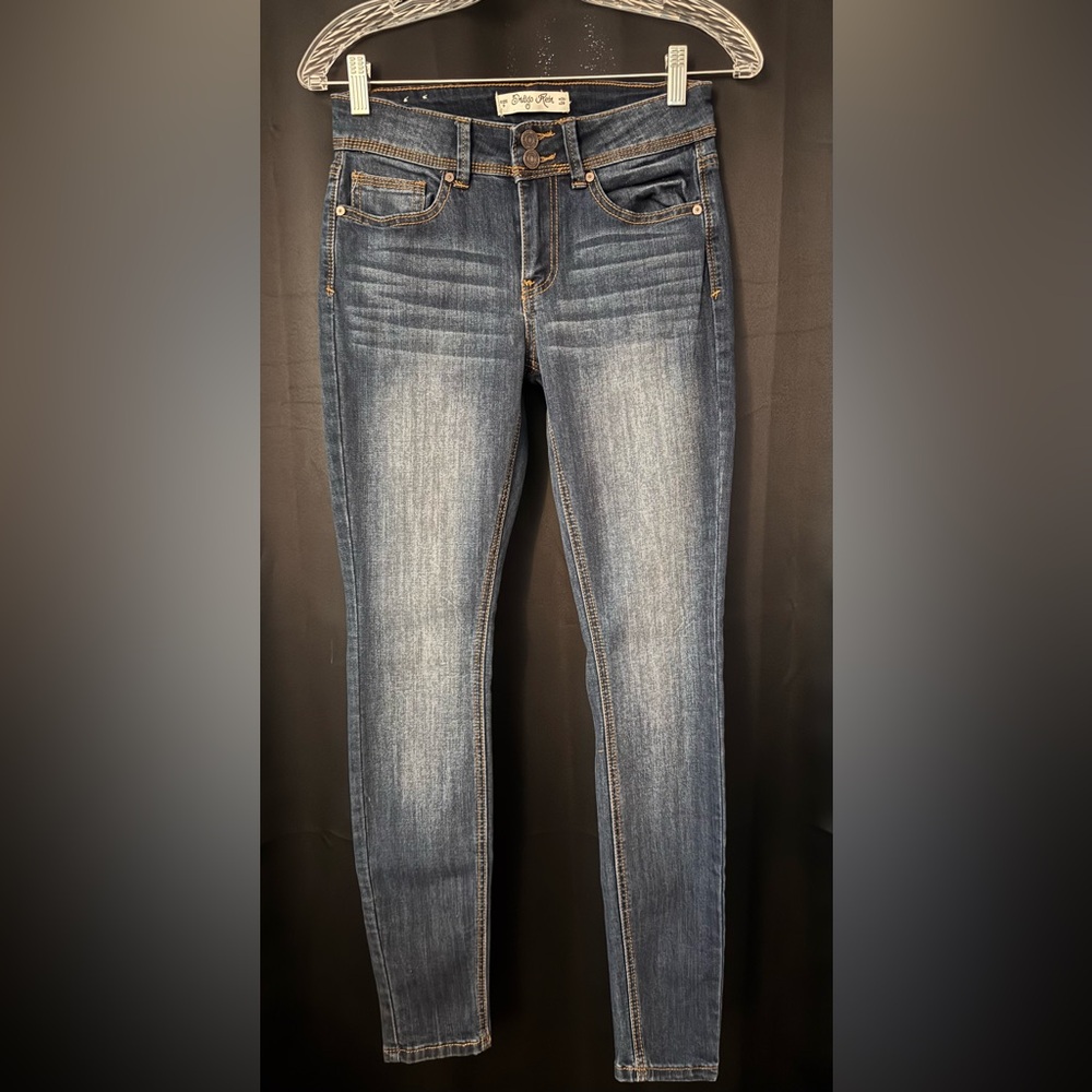 Indigo Rein Dark Blue Skinny Jeans